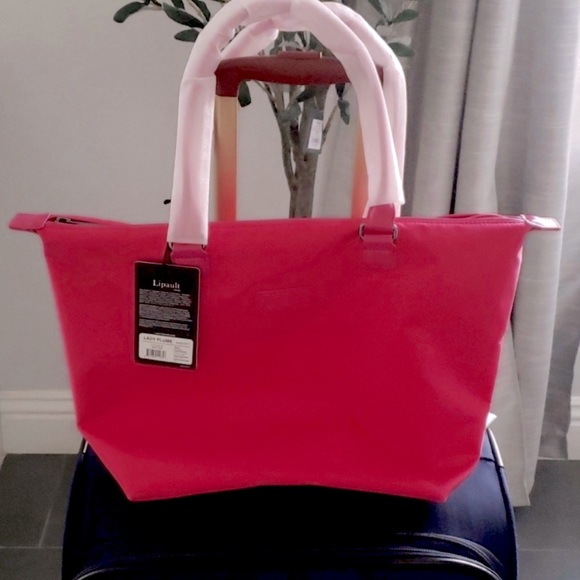 LIPAULT Paris $135 Tote Bag Travel Bag Shoulder Handbag Duffel Carry On Luggage - Picture 4 of 8